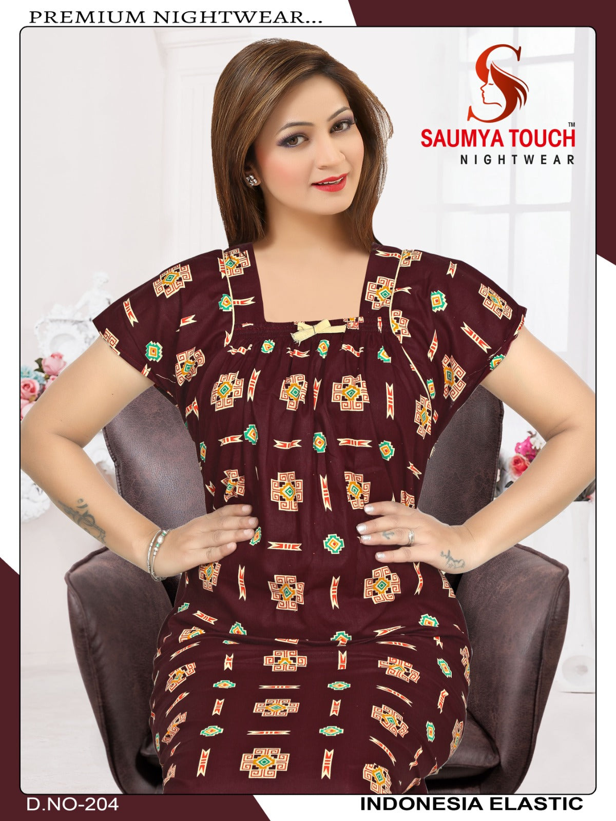 Indonesia-2912 Saumya Touch Night Gowns