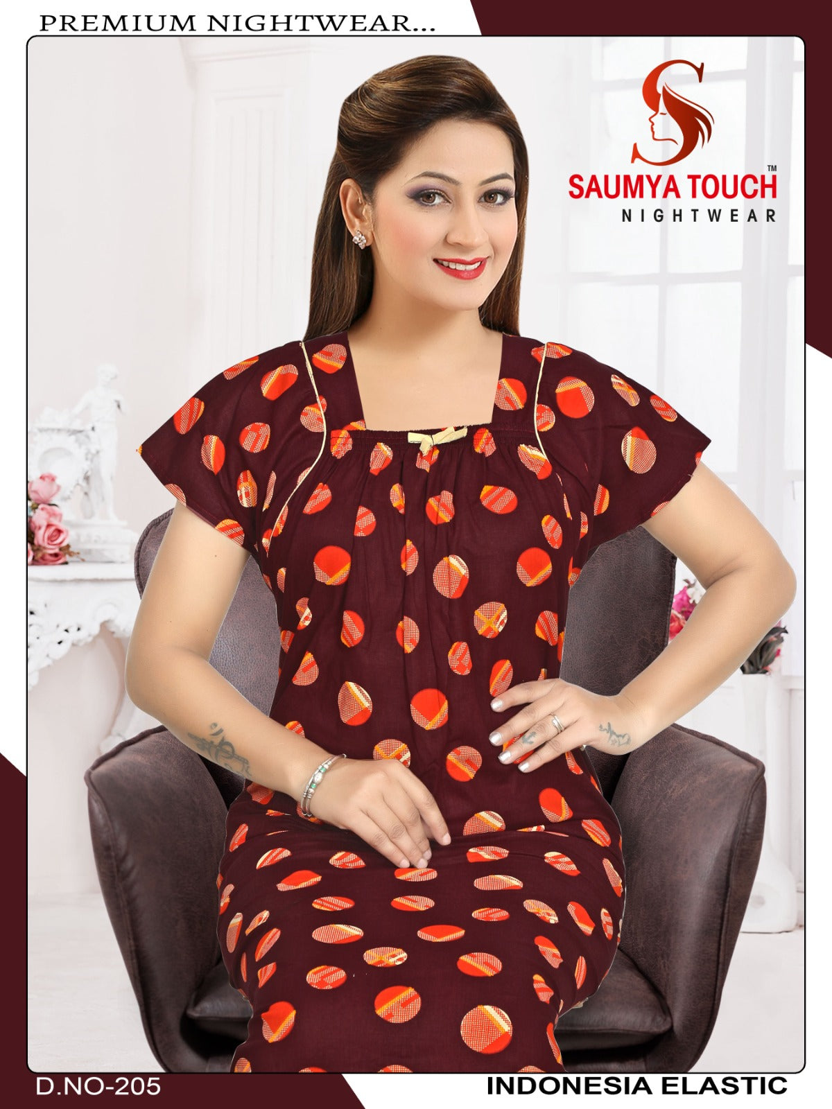 Indonesia-2912 Saumya Touch Night Gowns