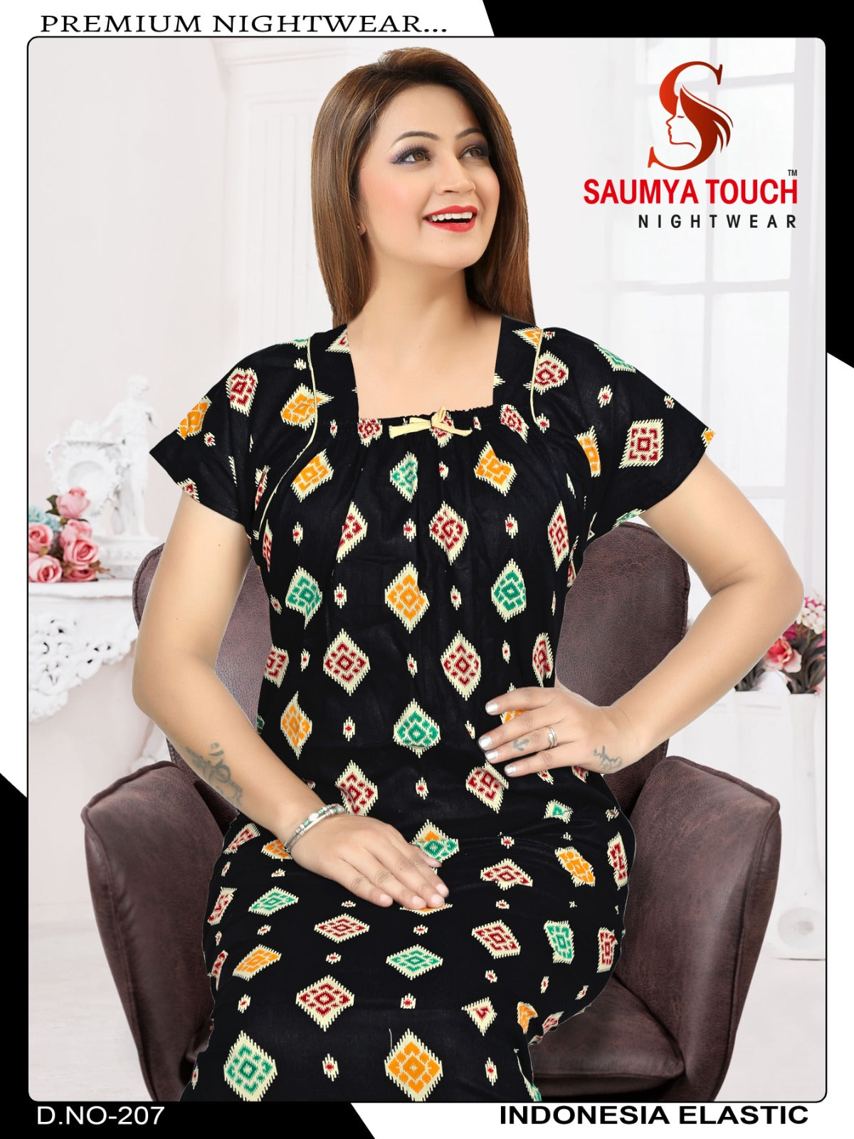 Indonesia-2912 Saumya Touch Night Gowns