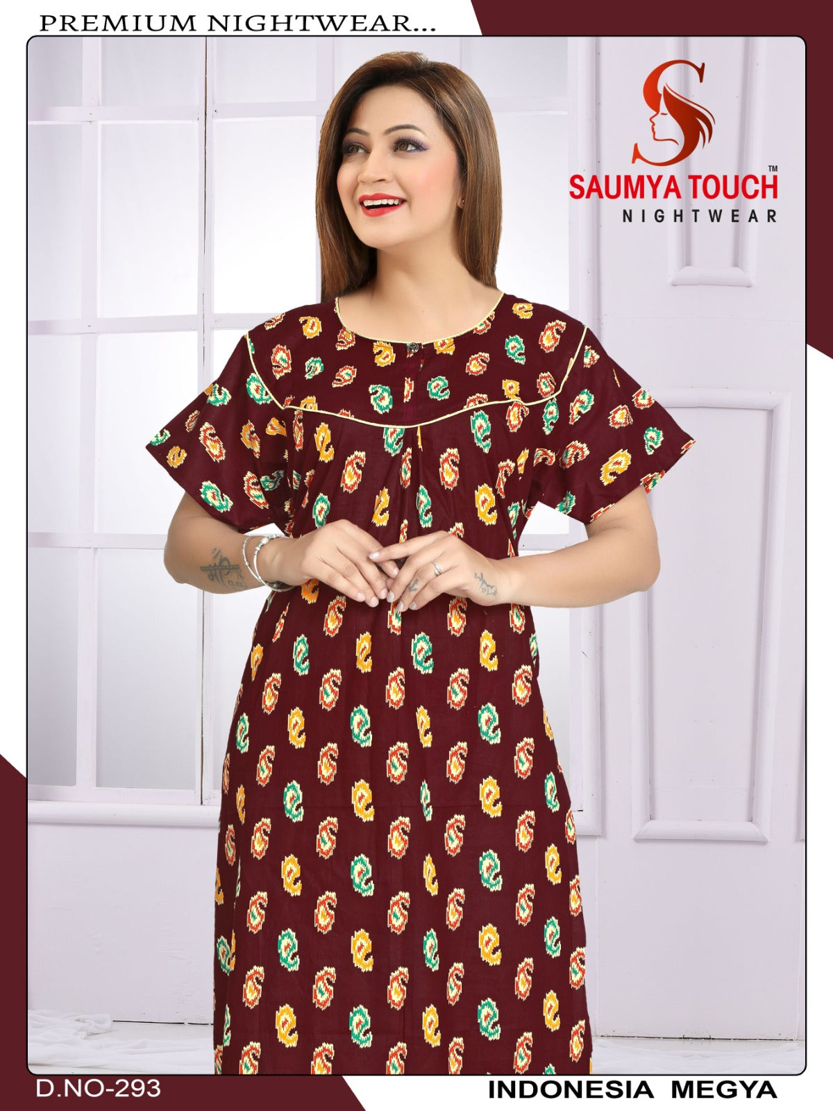 Indonesia-2912 Saumya Touch Night Gowns