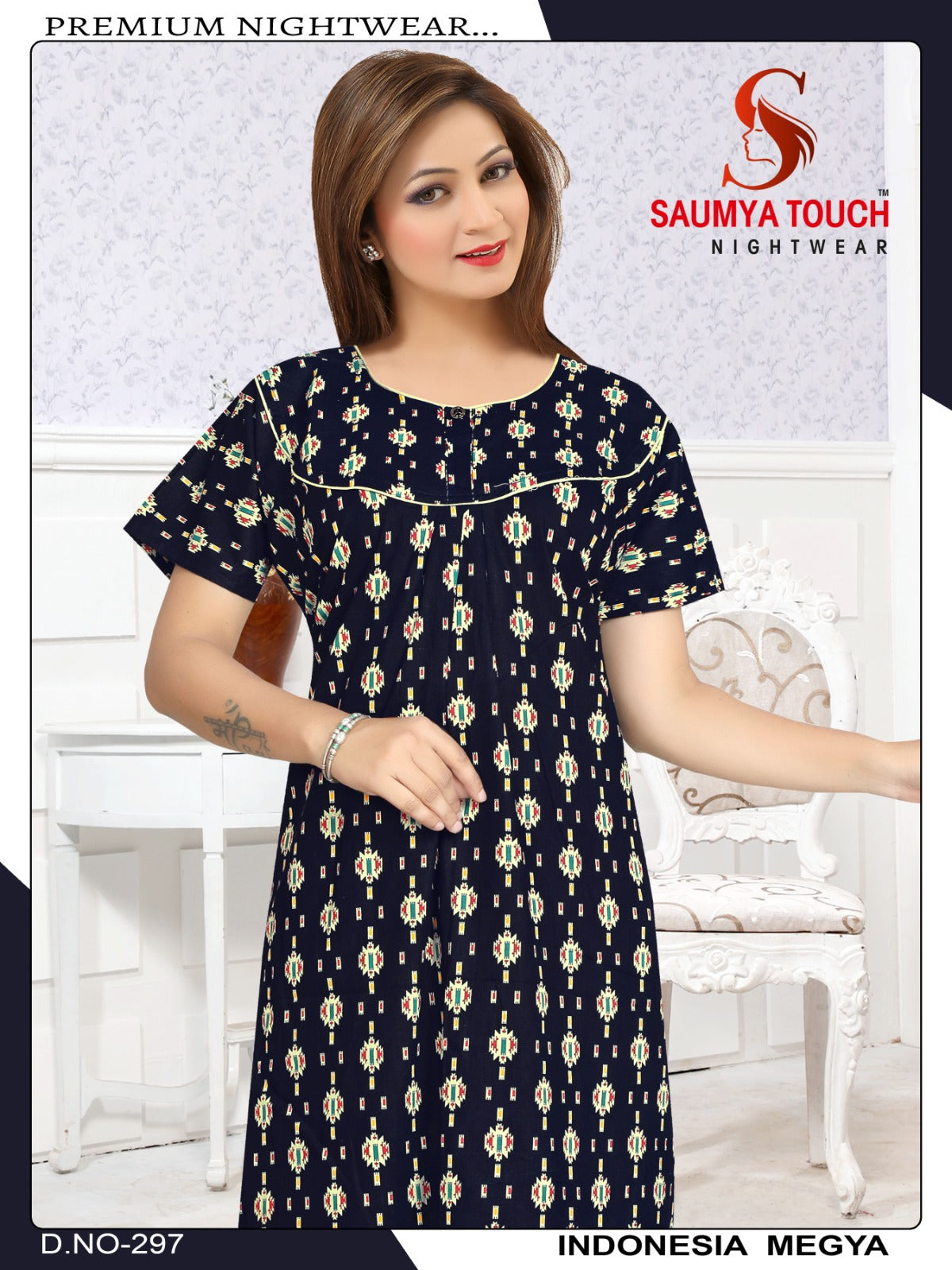 Indonesia-2912 Saumya Touch Night Gowns