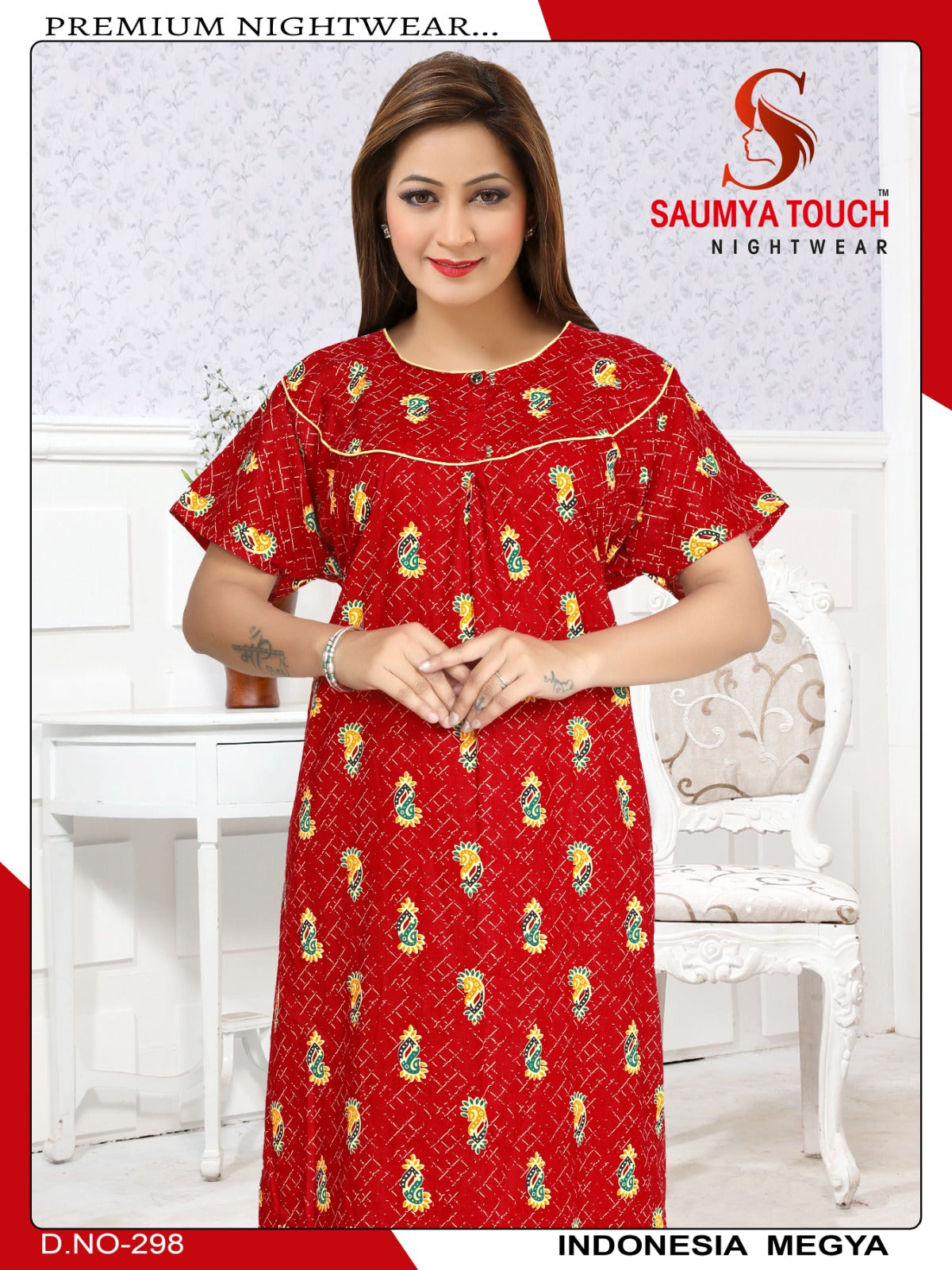 Indonesia-2912 Saumya Touch Night Gowns