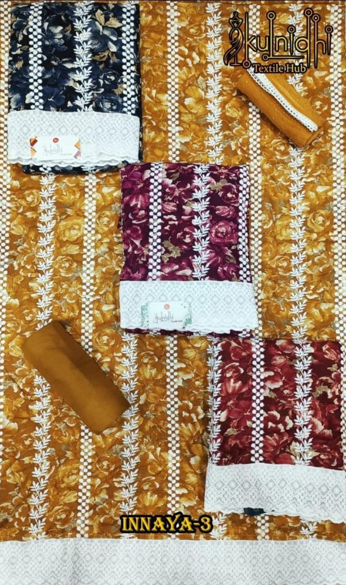 Innaya 3-4-5 Kulnidhi Viscose Rayon Salwar Suits