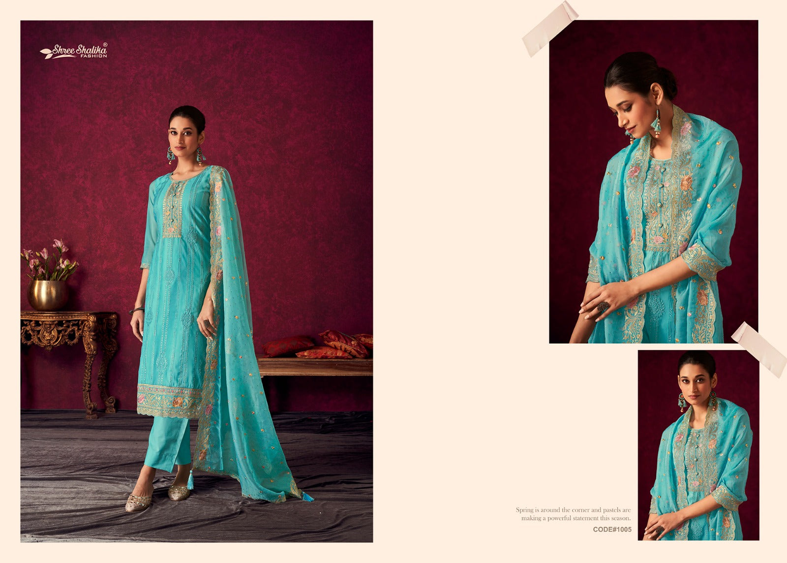 Insiya Shree Shalika Fashion Soft Organza Pant Style Suits