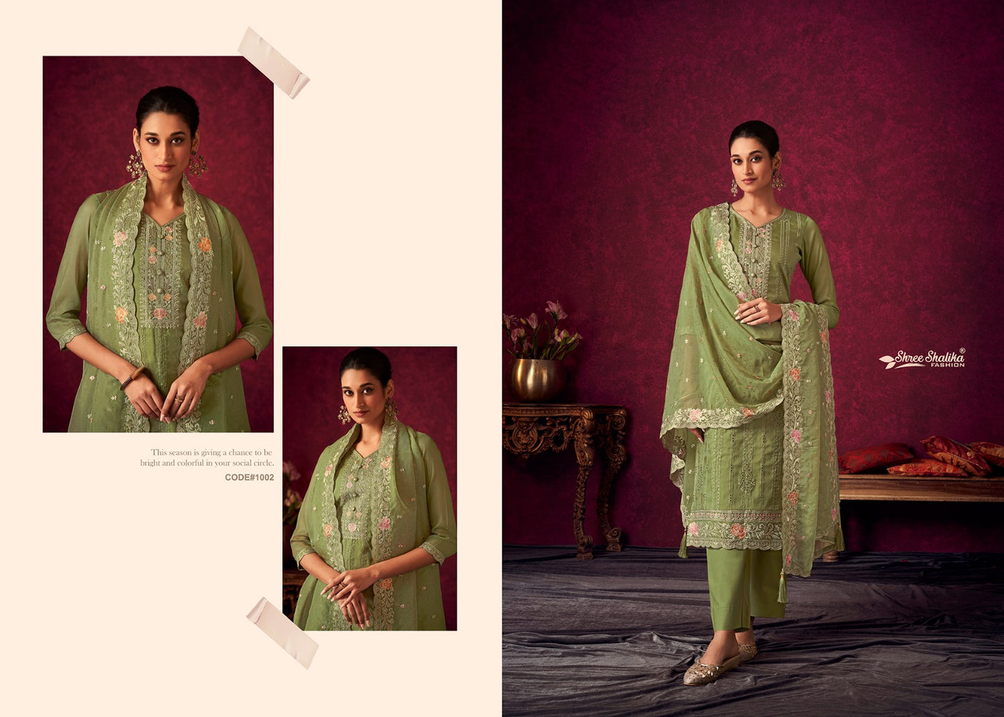 Insiya Shree Shalika Fashion Soft Organza Pant Style Suits