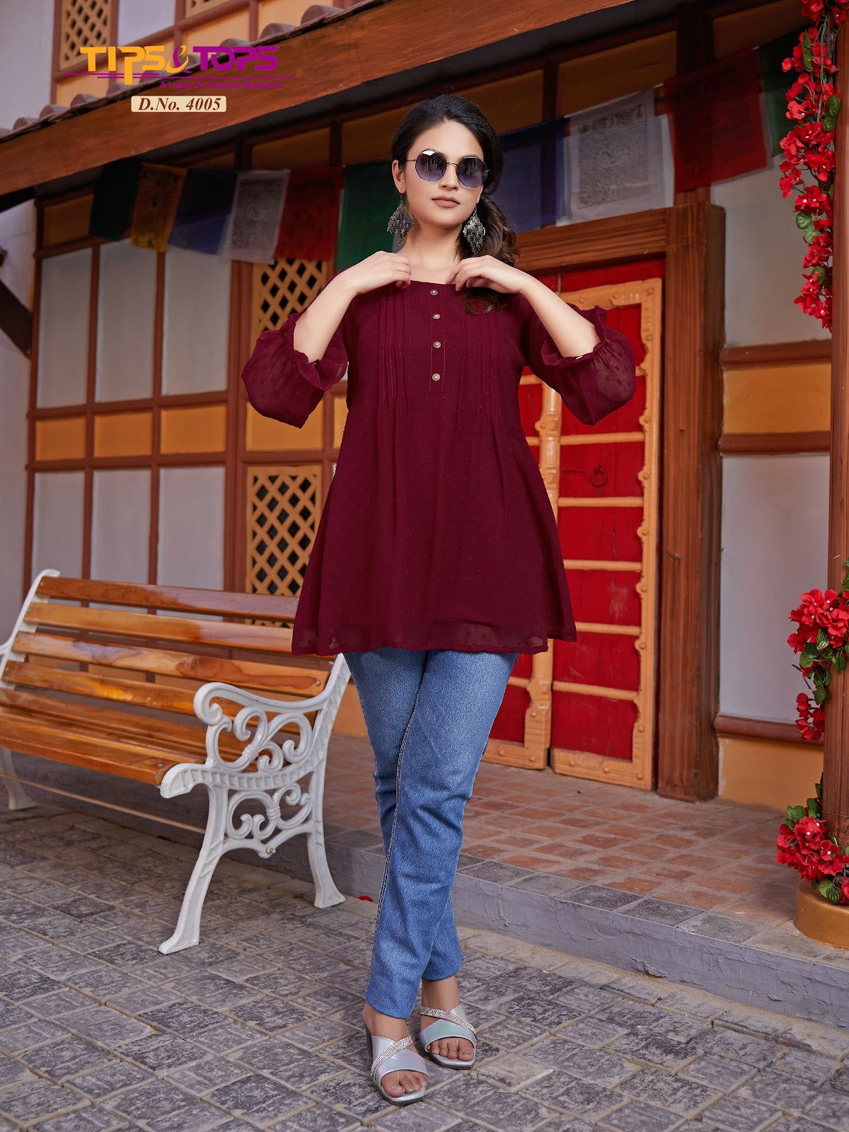 Instagirl Vol 4 Tips Tops Georgette Stylish Tops