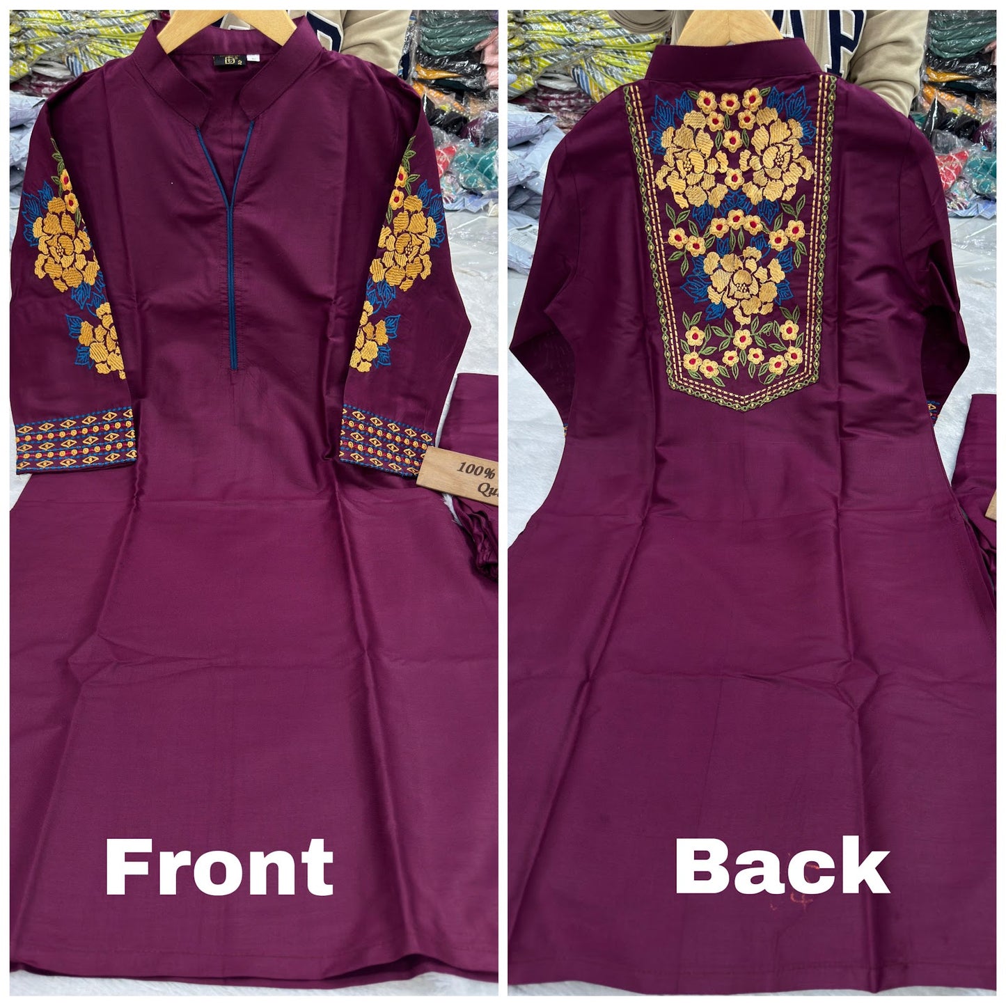 Ipo Qubo Rayon Cotton Kurti Bottom Set