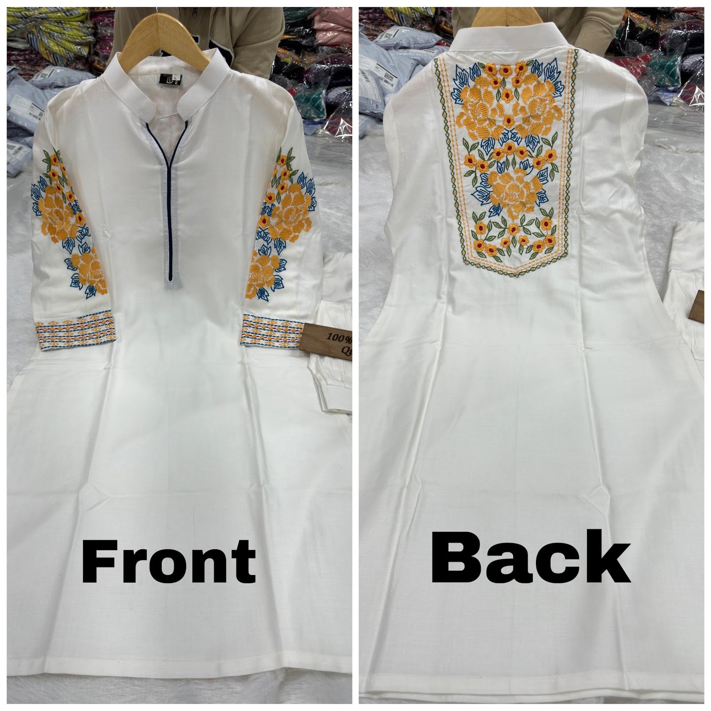 Ipo Qubo Rayon Cotton Kurti Bottom Set