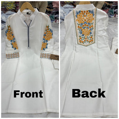 Ipo Qubo Rayon Cotton Kurti Bottom Set