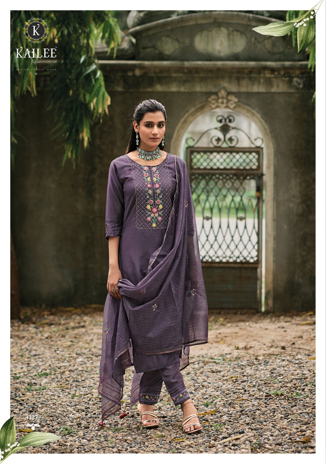 Isabel Kailee Fashion Viscose Silk Readymade Pant Style Suits