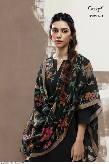 Ishana 1327 Ganga Cotton Satin Plazzo Style Suits