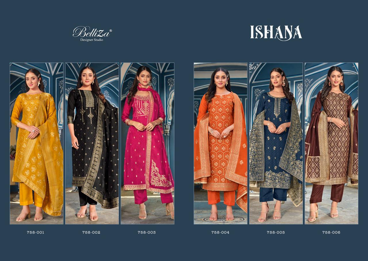 Ishana Belliza Designer Studio Viscose Pant Style Suits