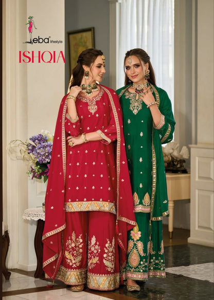 Ishqia Eba Lifestyle Chinon Readymade Suits