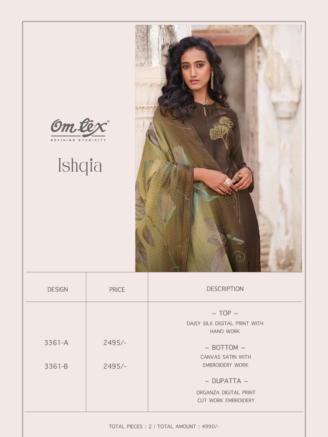 Ishqia Omtex Silk Pant Style Suits