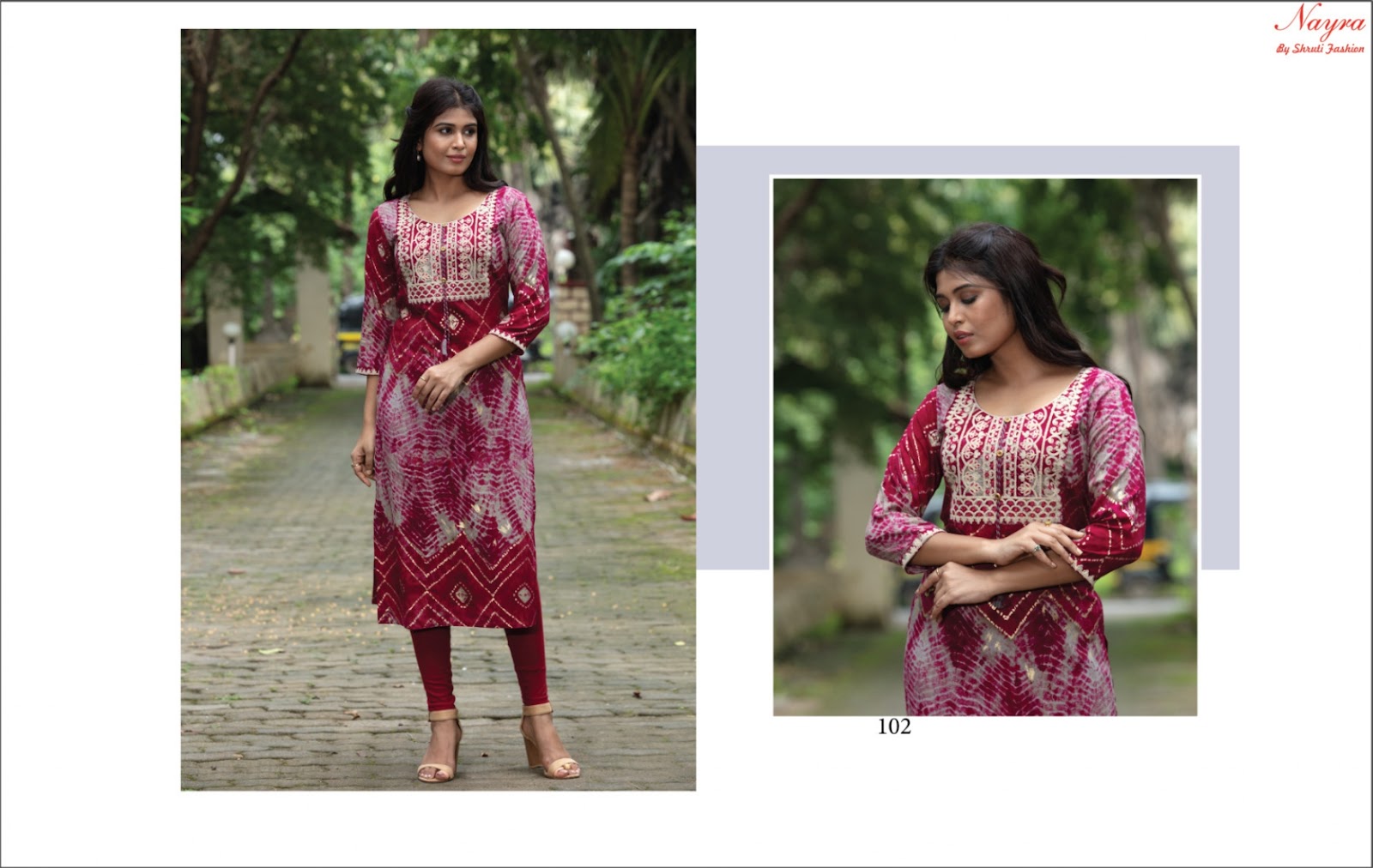 Juhi Nayra Rayon Long Straight Kurti