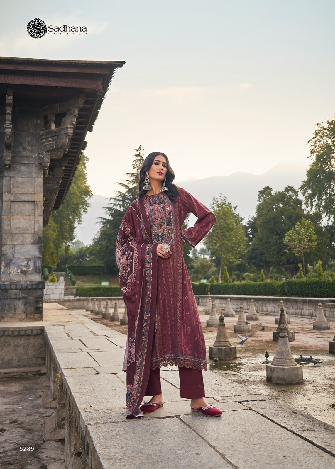 Jaaeza Sadhana Viscose Pashmina Suits