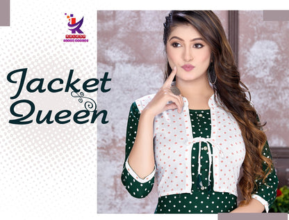 Jacket Queen Mlm Kalash Lifestyle Rayon 14Kg Anarkali Kurtis