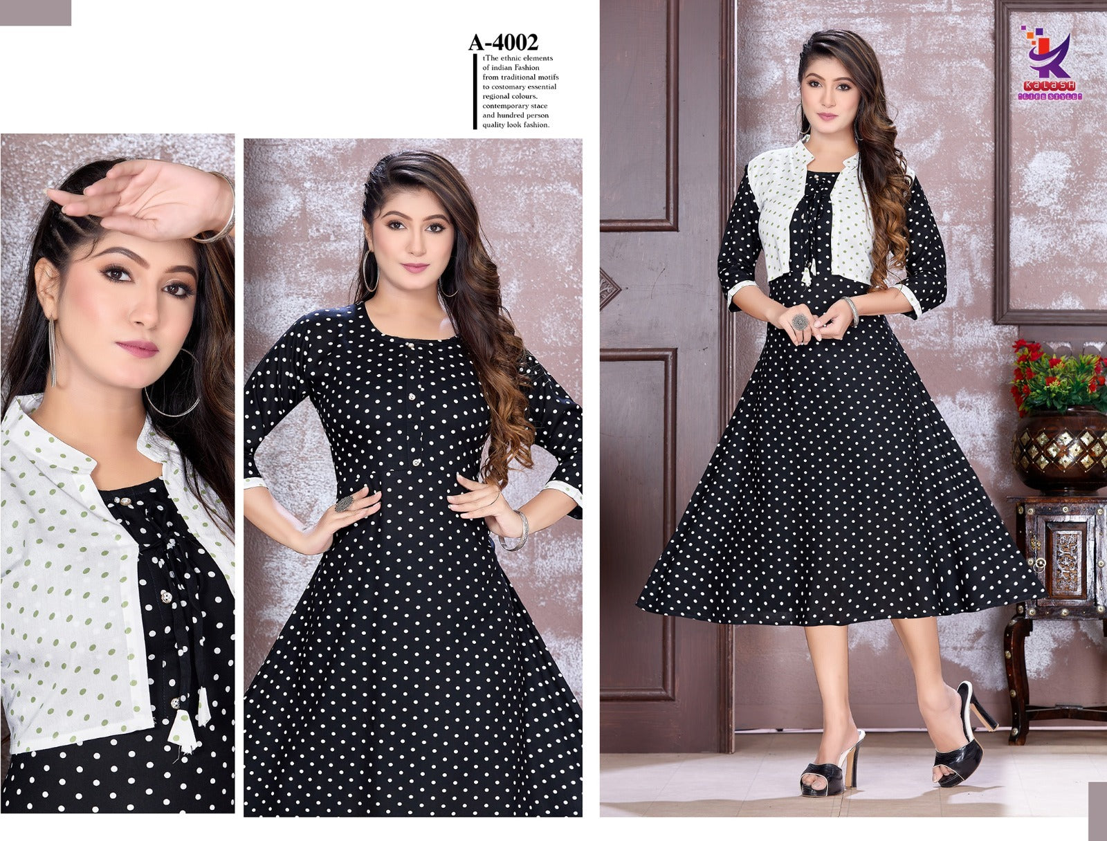 Jacket Queen Mlm Kalash Lifestyle Rayon 14Kg Anarkali Kurtis