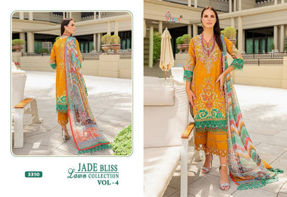 Jade Bliss Lawn Vol 4 Shree Fabs Cotton Pakistani Patch Work Suits