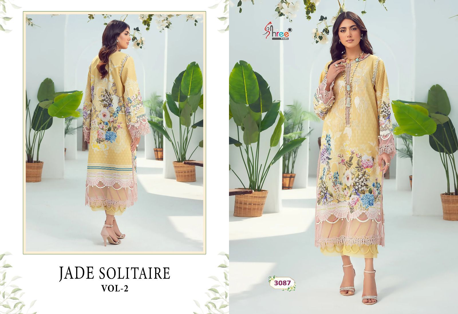 Jade Solitaire Vol 2 Shree Fabs Cotton Pakistani Patch Work Suits