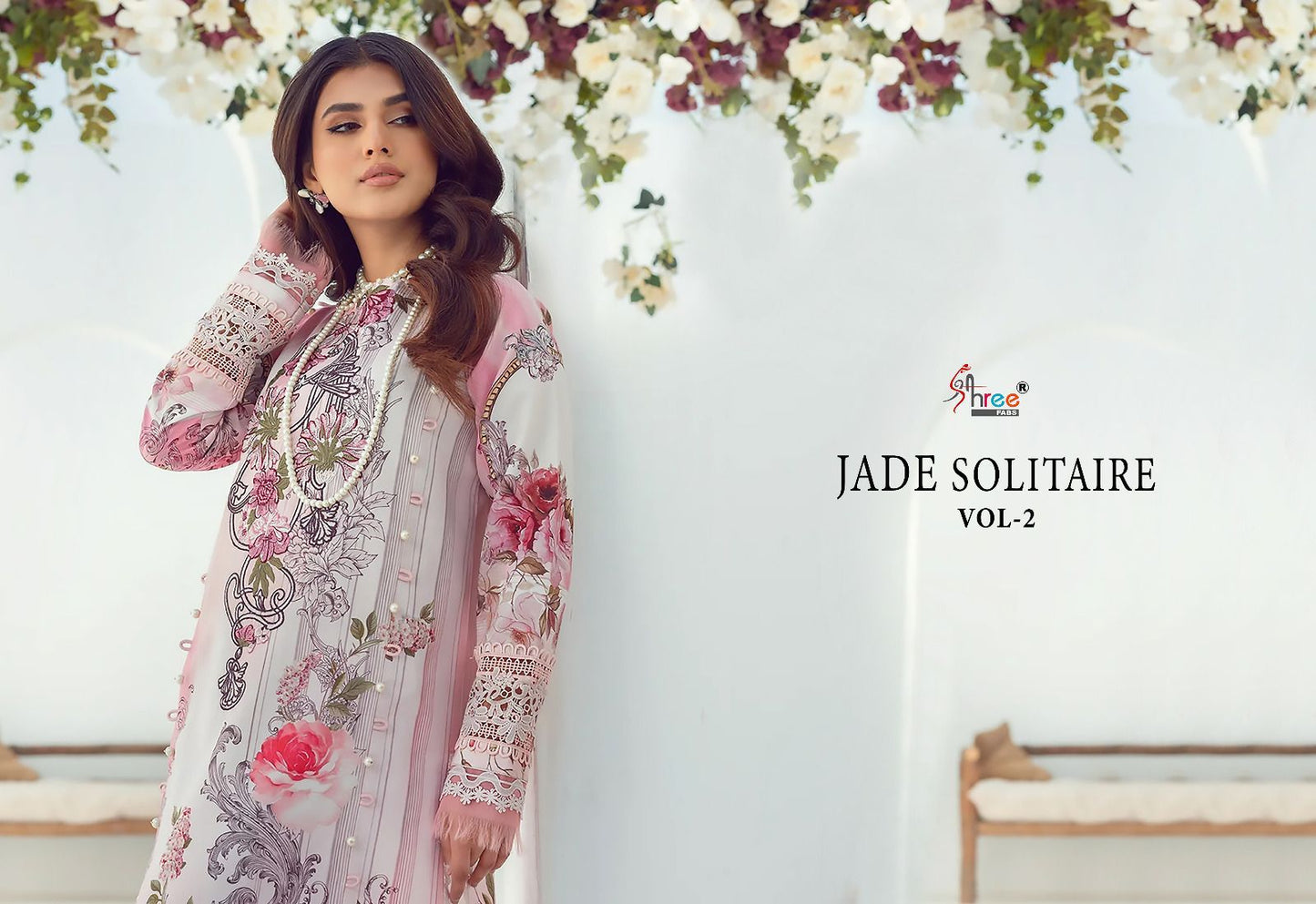 Jade Solitaire Vol 2 Shree Fabs Cotton Pakistani Patch Work Suits