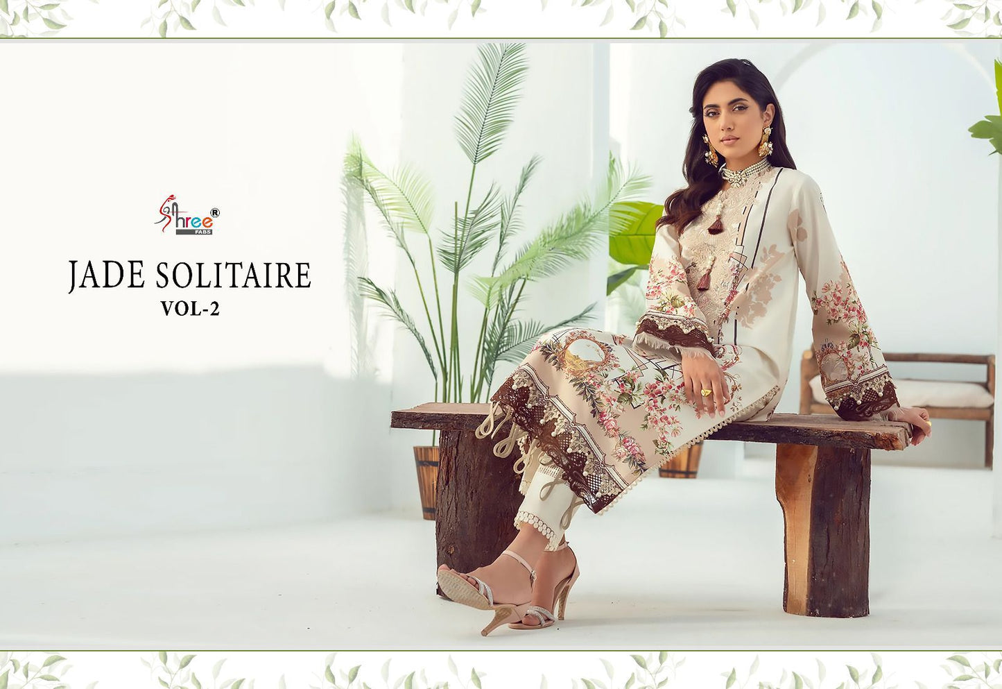 Jade Solitaire Vol 2 Shree Fabs Cotton Pakistani Patch Work Suits