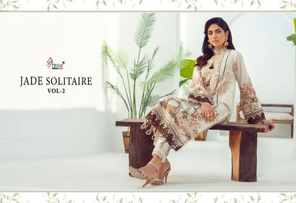 Jade Solitaire Vol 2 Shree Fabs Cotton Pakistani Patch Work Suits