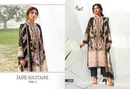 Jade Solitaire Vol 3 Shree Fabs Cotton Pakistani Patch Work Suits