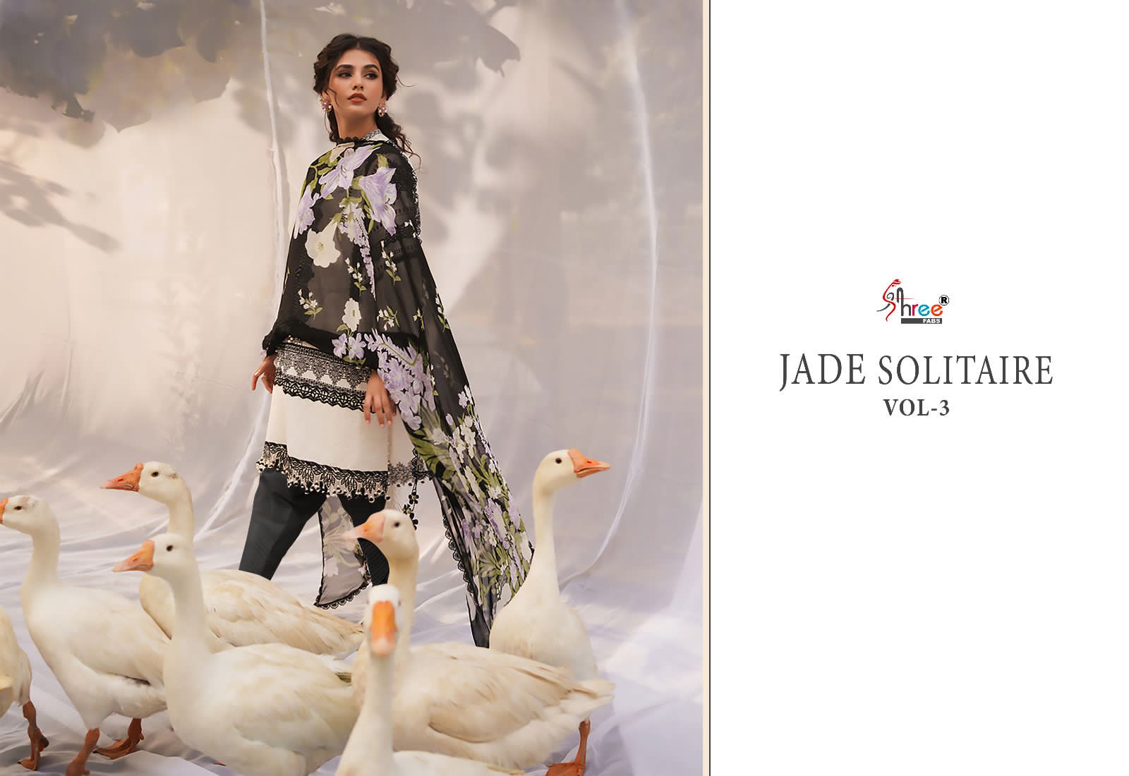 Jade Solitaire Vol 3 Shree Fabs Cotton Pakistani Patch Work Suits