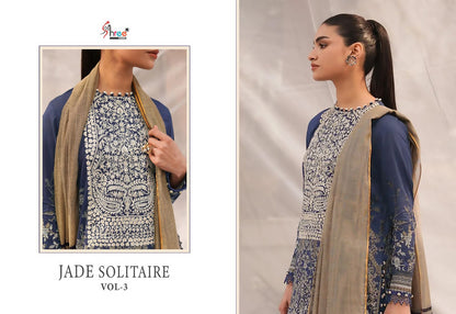 Jade Solitaire Vol 3 Shree Fabs Cotton Pakistani Patch Work Suits