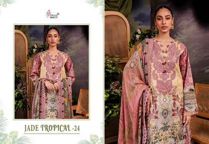 Jade Tropical-24 Shree Fabs Cotton Pakistani Salwar Suits