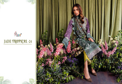Jade Tropical-24 Shree Fabs Cotton Pakistani Salwar Suits