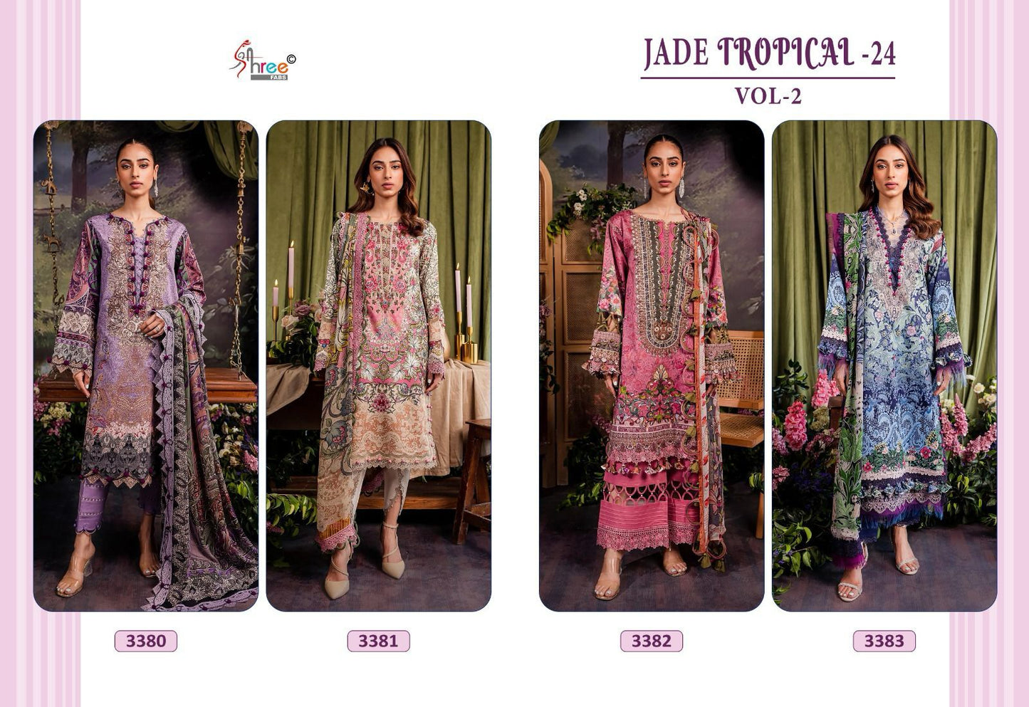 Jade Tropical-24 Vol 2 Shree Fabs Cotton Pakistani Salwar Suits