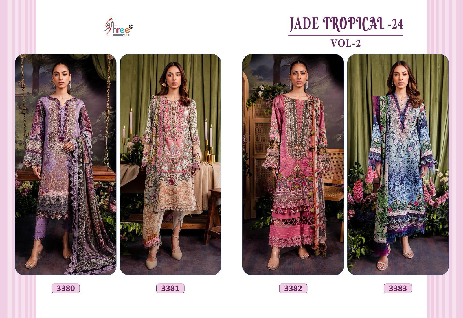 Jade Tropical-24 Vol 2 Shree Fabs Cotton Pakistani Salwar Suits