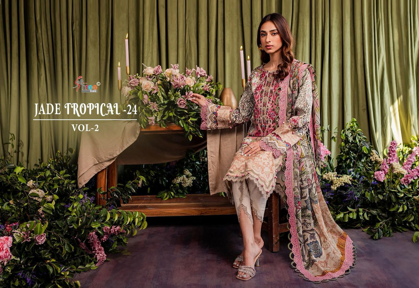 Jade Tropical-24 Vol 2 Shree Fabs Cotton Pakistani Salwar Suits