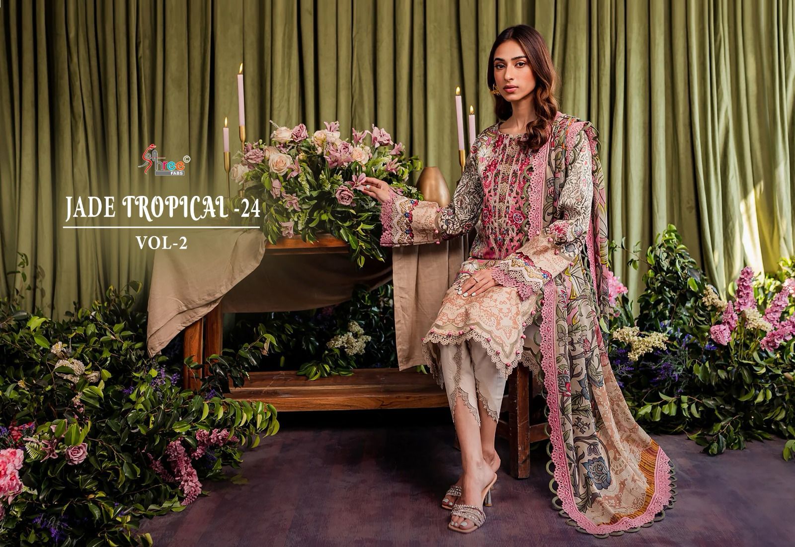 Jade Tropical-24 Vol 2 Shree Fabs Cotton Pakistani Salwar Suits