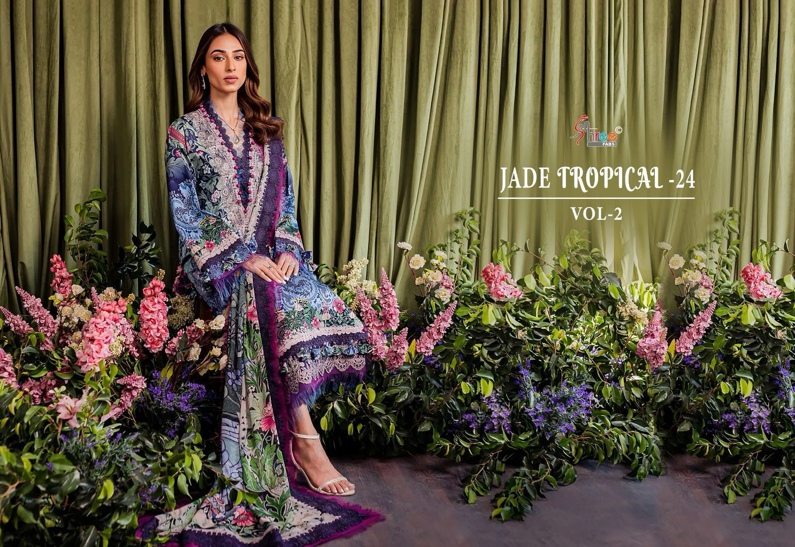Jade Tropical-24 Vol 2 Shree Fabs Cotton Pakistani Salwar Suits