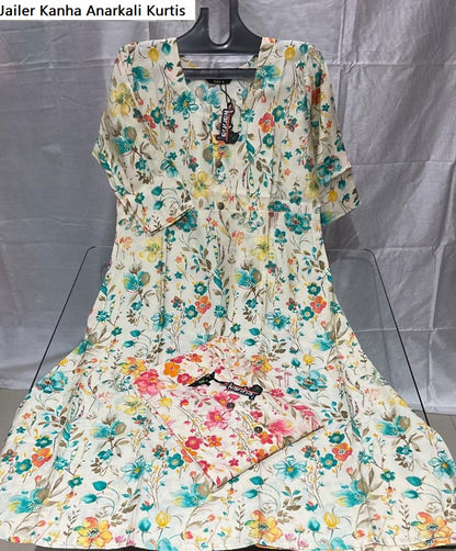 Jailer Kanha Modal Anarkali Kurtis