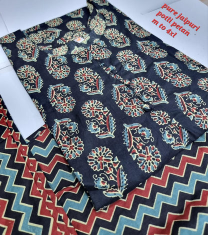 Jaipuri Cotton B Navad Kurti Pant Set