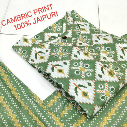 Jaipuri Cotton B Navad Kurti Pant Set