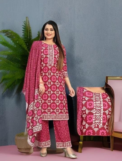 Jaipuri Print 0812 Salas Cotton Readymade Pant Style Suits