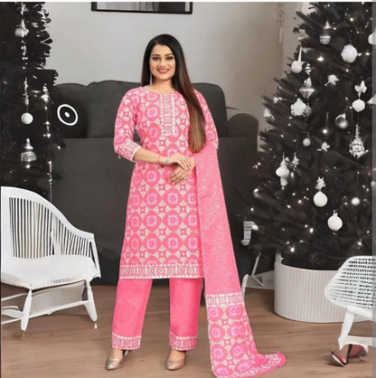 Jaipuri Print 0812 Salas Cotton Readymade Pant Style Suits