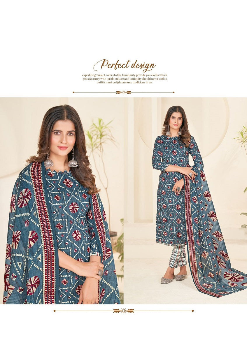Jaipuri Queen Al Karam Cotton Dress Material