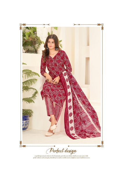 Jaipuri Queen Al Karam Cotton Dress Material