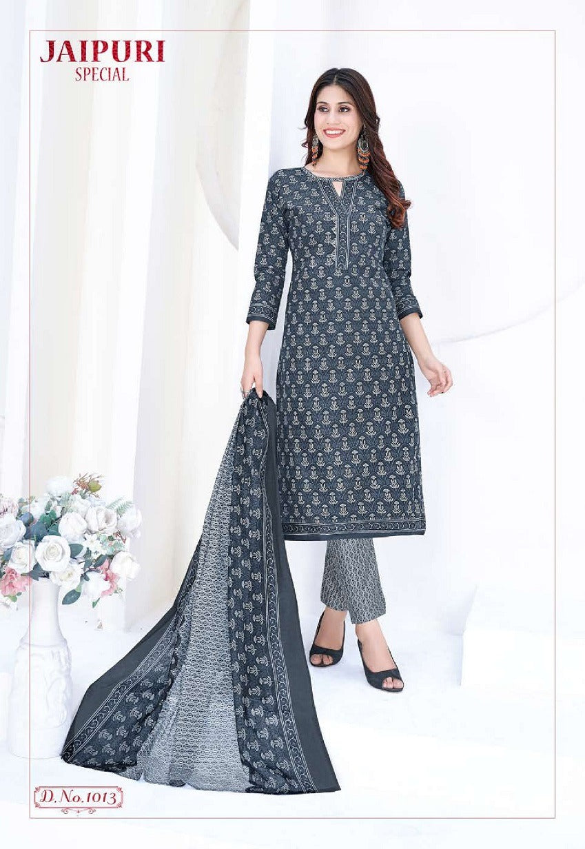 Jaipuri Special Vol 1 Ganesha Cotton Readymade Pant Style Suits