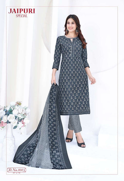 Jaipuri Special Vol 1 Ganesha Cotton Readymade Pant Style Suits