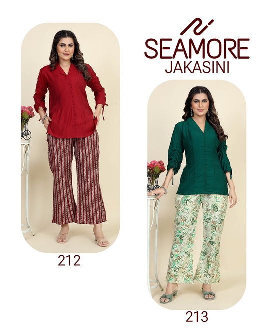 Jakasini Seamore Modal Viscose Top Bottom Set