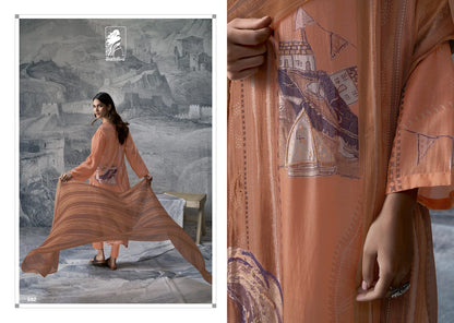 Jal Sahiba Muslin Pant Style Suits