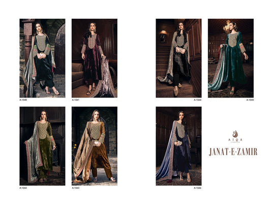 Janat E Zamir Aiqa Velvet Suits