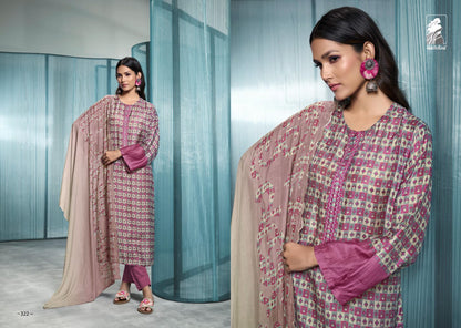 Janvi Sahiba Muslin Silk Pant Style Suits